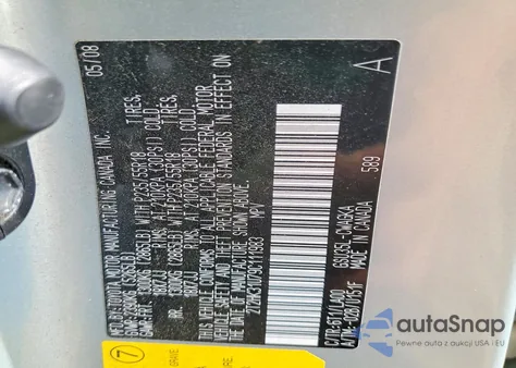 2009 Lexus Rx 350 z USA, uszkodzony, nr VIN 2T2HK31U79C111983